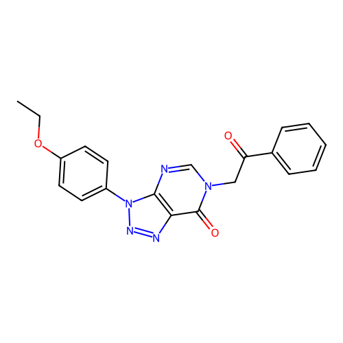 3-(4-ethoxyphenyl)-6-phenacyltriazolo[4,5-d]pyrimidin-7-one structure
