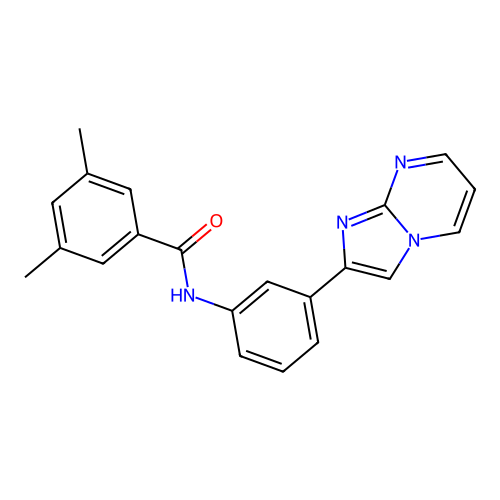 N-(3-{Imidazo[1,2-A]pyrimidin-2-YL}phenyl)-3,5-dimethylbenzamide structure