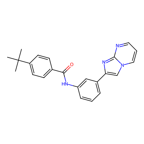 4-(tert-butyl)-N-(3-(imidazo[1,2-a]pyrimidin-2-yl)phenyl)benzamide structure