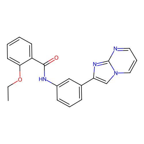 2-ethoxy-N-(3-imidazo[1,2-a]pyrimidin-2-ylphenyl)benzamide structure