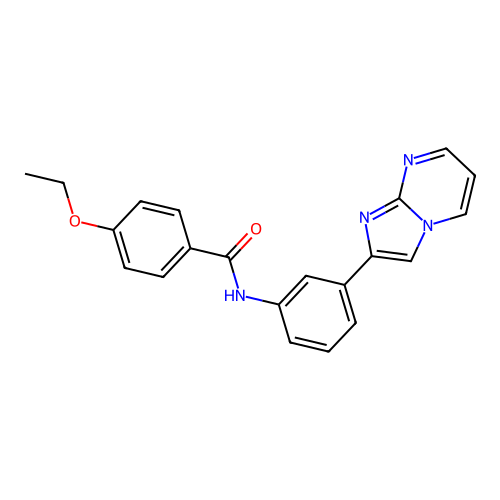4-ethoxy-N-(3-imidazo[1,2-a]pyrimidin-2-ylphenyl)benzamide structure
