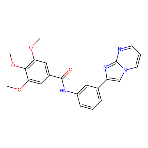 N-(3-{Imidazo[1,2-A]pyrimidin-2-YL}phenyl)-3,4,5-trimethoxybenzamide structure