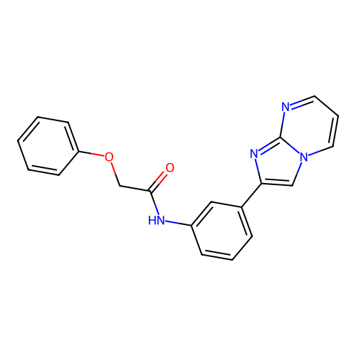 N-(3-imidazo[1,2-a]pyrimidin-2-ylphenyl)-2-phenoxyacetamide structure