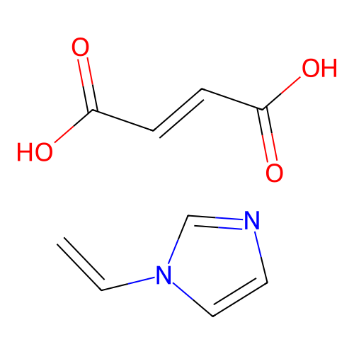 But-2-enedioic acid;1-ethenylimidazole structure