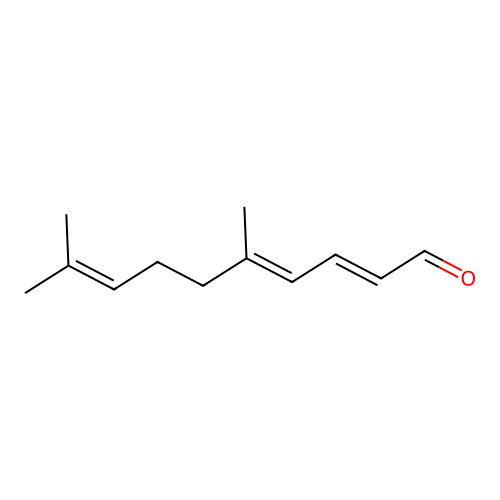 (2E,4E)-5,9-dimethyldeca-2,4,8-trienal structure