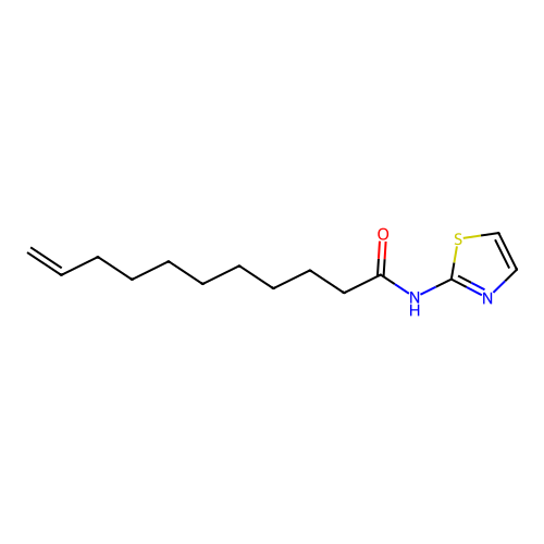 N-(1,3-thiazol-2-yl)undec-10-enamide structure