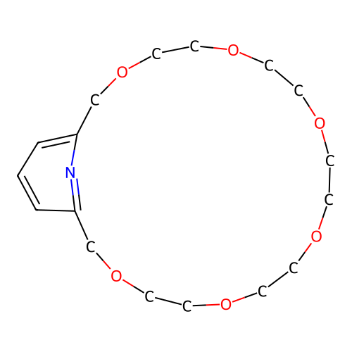3,6,9,12,15,18-Hexaoxa-24-azabicyclo[18.3.1]tetracosa-1(24),20,22-triene structure