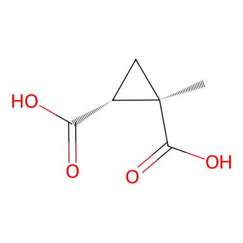 rac-(1R,2R)-1-methylcyclopropane-1,2-dicarboxylic acid structure