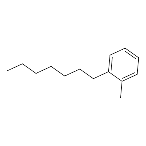 1-Heptyl-2-methylbenzene structure