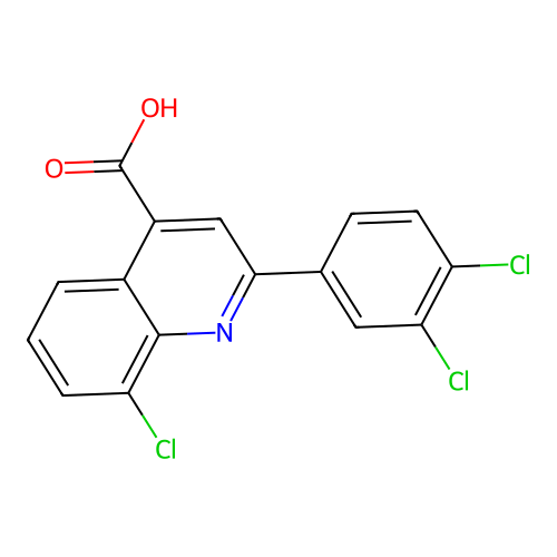 8-Chloro-2-(3,4-dichlorophenyl)quinoline-4-carboxylic acid structure