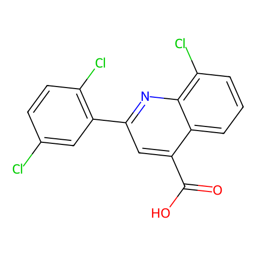 8-Chloro-2-(2,5-dichlorophenyl)quinoline-4-carboxylic acid structure