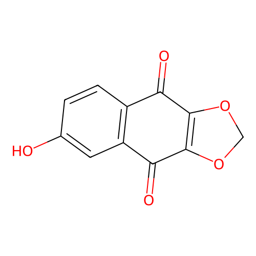 6-Hydroxybenzo[f][1,3]benzodioxole-4,9-dione structure