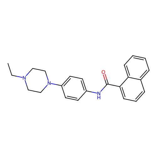 N-[4-(4-ethylpiperazin-1-yl)phenyl]naphthalene-1-carboxamide structure