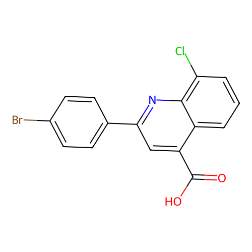 2-(4-Bromophenyl)-8-chloroquinoline-4-carboxylic acid structure