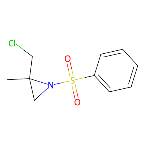 2-(Chloromethyl)-2-methyl-1-(phenylsulfonyl)aziridine structure