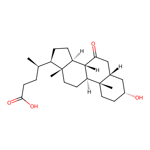 7-Ketolithocholic acid structure