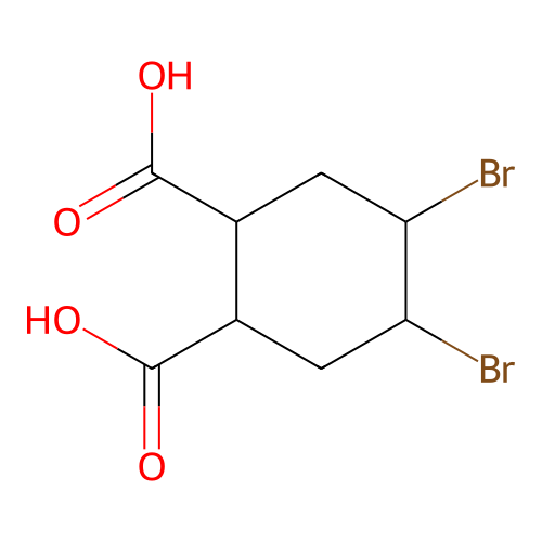 3,4-Dibromohexahydrophthalic acid structure