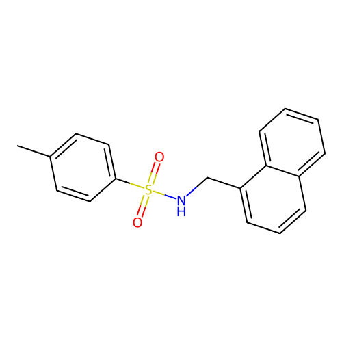 4-methyl-N-(naphthalen-1-ylmethyl)benzenesulfonamide structure