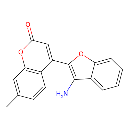 4-(3-amino-1-benzofuran-2-yl)-7-methyl-2H-chromen-2-one structure