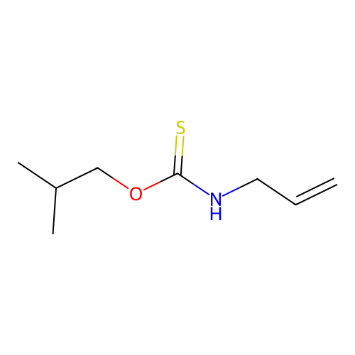 Carbamothioic acid, N-2-propen-1-yl-, O-(2-methylpropyl) ester structure