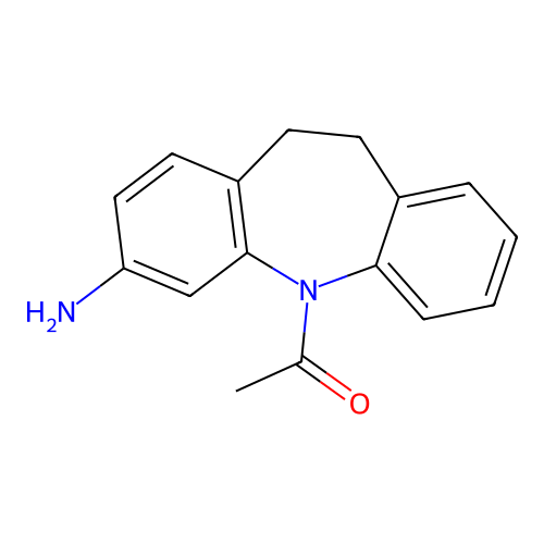 5-Acetyl-10,11-dihydro-5H-dibenz(b,f)azepin-3-amine structure