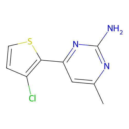 4-(3-Chlorothiophen-2-yl)-6-methylpyrimidin-2-amine structure