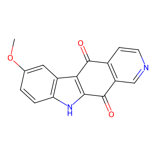7-Methoxy-5H-pyrido(3,4-b)carbazole-5,11(10H)-dione structure