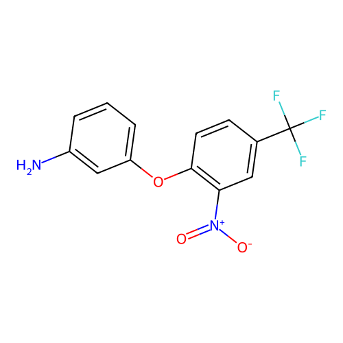 3-[2-Nitro-4-(trifluoromethyl)phenoxy]aniline structure
