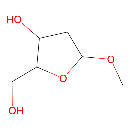 2-(Hydroxymethyl)-5-methoxyoxolan-3-ol structure
