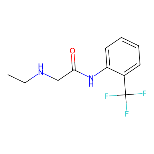 2-(ethylamino)-N-(2-(trifluoromethyl)phenyl)acetamide structure