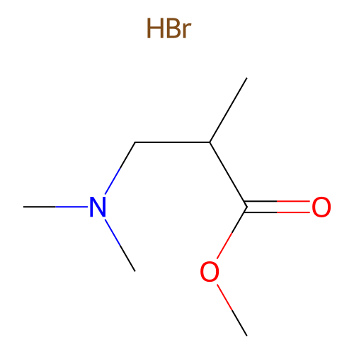 Methyl 3-(dimethylamino)-2-methylpropanoate--hydrogen bromide (1/1) structure