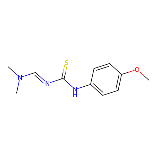 3-[(Dimethylamino)methylidene]-1-(4-methoxyphenyl)thiourea structure