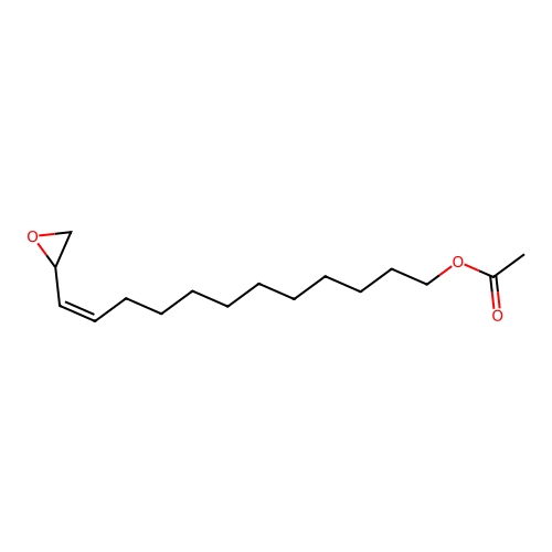 (11Z)-12-(2-Oxiranyl)-11-dodecen-1-yl acetate structure