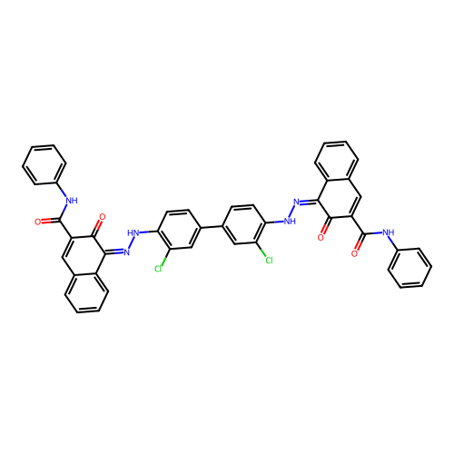 Chlorodiane blue structure