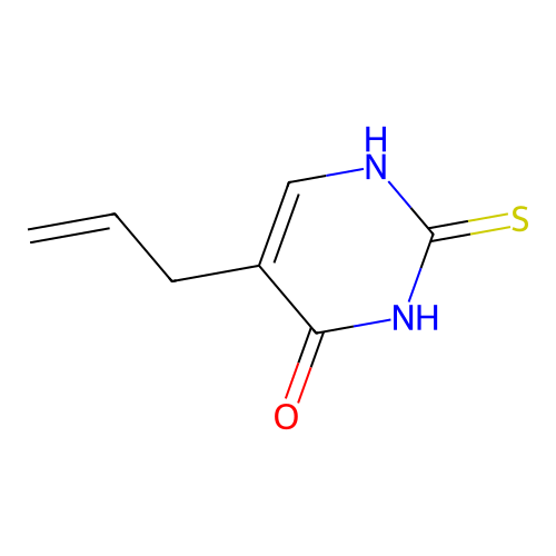 5-Allylthiouracil structure