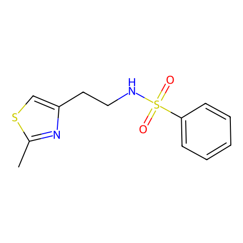 N-(2-(2-methylthiazol-4-yl)ethyl)benzenesulfonamide structure