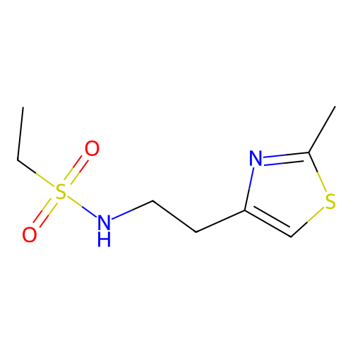 N-[2-(2-methyl-1,3-thiazol-4-yl)ethyl]ethanesulfonamide structure