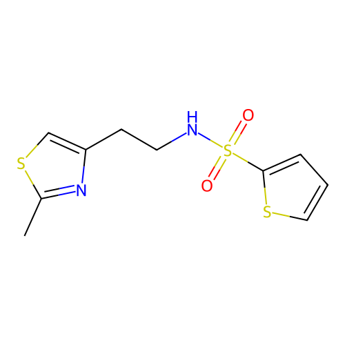 N-[2-(2-methyl-1,3-thiazol-4-yl)ethyl]thiophene-2-sulfonamide structure