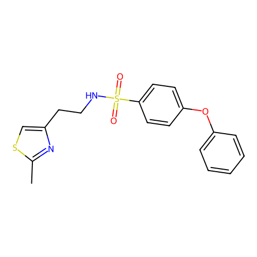N-(2-(2-methylthiazol-4-yl)ethyl)-4-phenoxybenzenesulfonamide structure