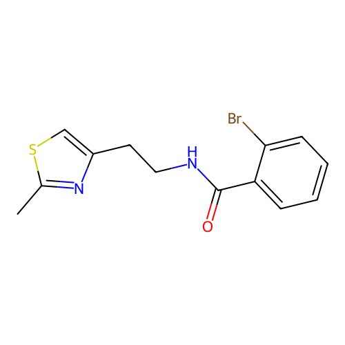 2-bromo-N-[2-(2-methyl-1,3-thiazol-4-yl)ethyl]benzamide structure