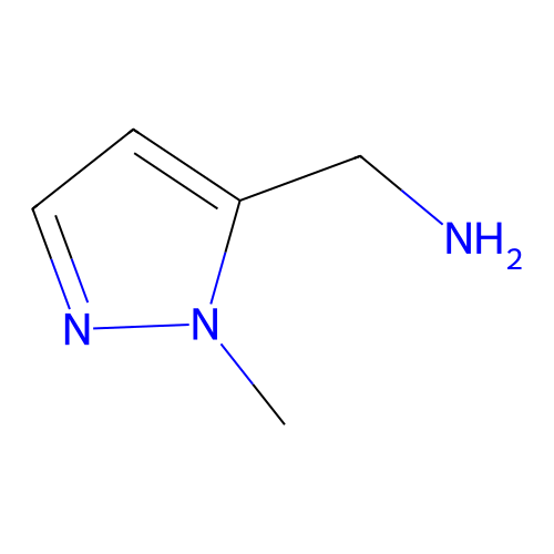 (1-Methyl-1H-pyrazol-5-yl)methanamine structure