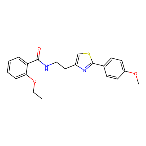 2-ethoxy-N-{2-[2-(4-methoxyphenyl)-1,3-thiazol-4-yl]ethyl}benzamide structure