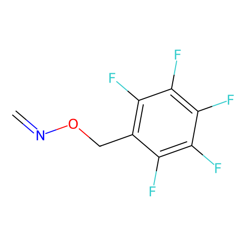 Formaldehyde O-pentafluorophenylmethyl-oxime structure