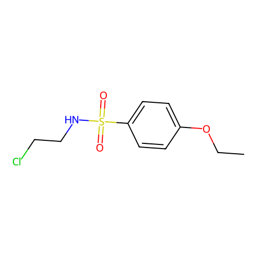 N-(2-chloroethyl)-4-ethoxybenzenesulfonamide structure