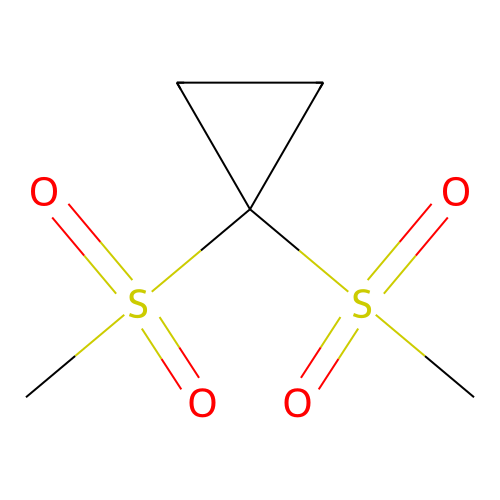 Cyclopropane,1,1-bis(methylsulfonyl)- structure