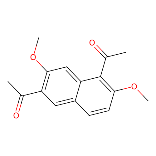 1-(5-Acetyl-3,6-dimethoxynaphthalen-2-yl)ethanone structure