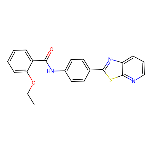 2-ethoxy-N-(4-(thiazolo[5,4-b]pyridin-2-yl)phenyl)benzamide structure
