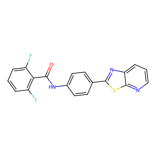 2,6-difluoro-N-(4-(thiazolo[5,4-b]pyridin-2-yl)phenyl)benzamide structure
