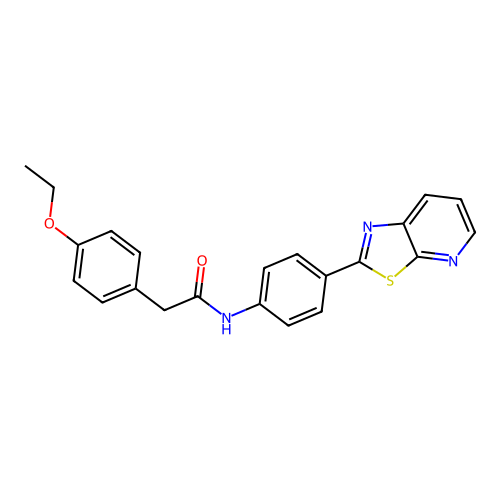 2-(4-ethoxyphenyl)-N-(4-(thiazolo[5,4-b]pyridin-2-yl)phenyl)acetamide structure