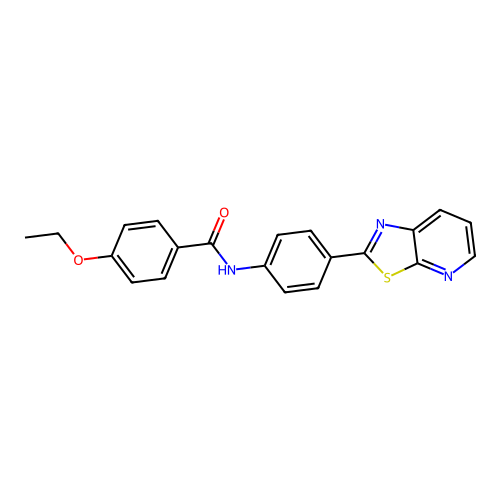 4-ethoxy-N-(4-(thiazolo[5,4-b]pyridin-2-yl)phenyl)benzamide structure